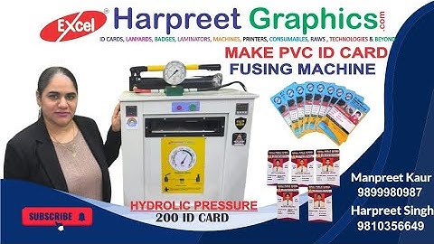 Pvc Id Card Fusing Machine Hydrolic 200 #pvc #machine #delhi #karolbagh #harpreetgraphic