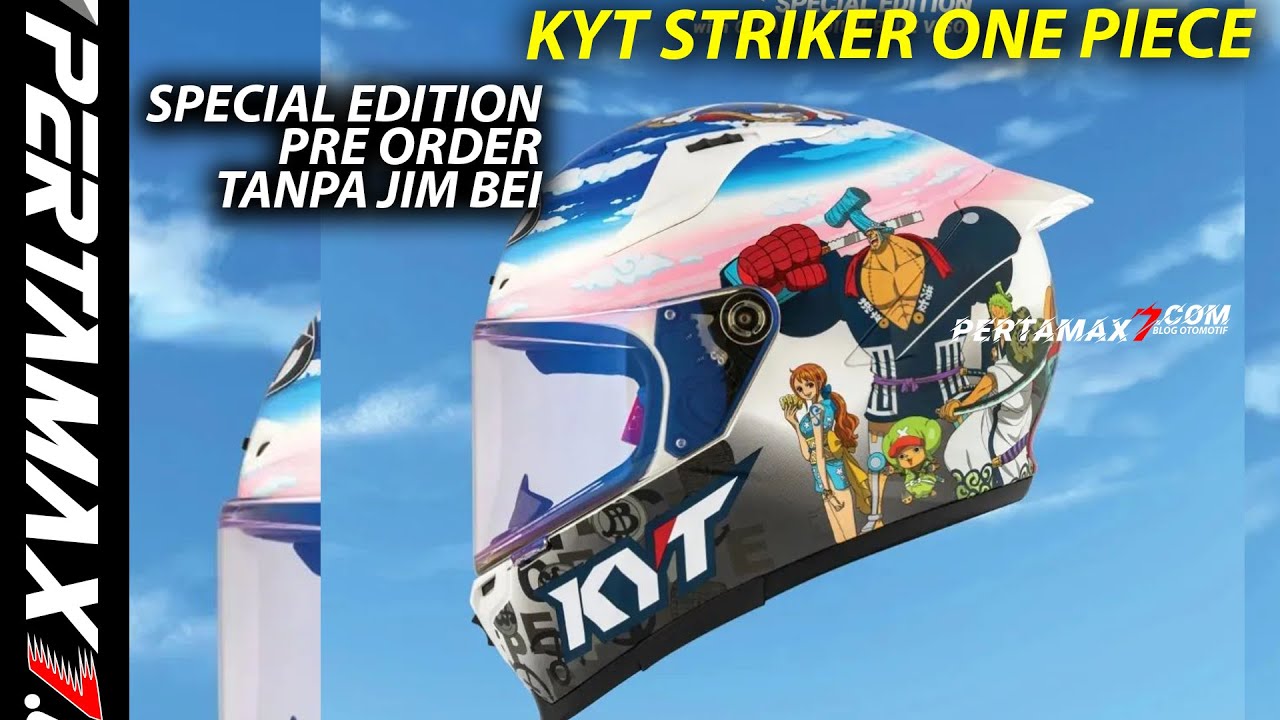 Helm KYT Striker One Piece SHP Crew Pikat OP Lover Pre-Order Special Edition 🌊 