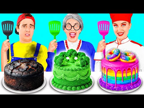 Me vs Grandma Cooking Challenge | Crazy Food Situations by Fun Challenge