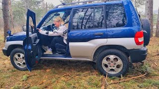 Driving car in Rain Long Distacne Testing Jeep Mitsubishi pajero io ( PART 6) screenshot 4