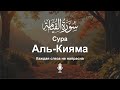 Сура Аль-Кияма  سوره القیامه | Завораживающая и спокойная мелодия Корана