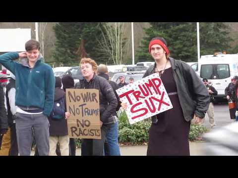 Queer Leftist Shakes It For Trump And Irate Antifa Soy Boy Yells At Us Downtown Portland Protests