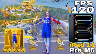 IPAD PRO 11INCH M5 😈 UNBOXING AND PUBG TEST 120FPS🔥FULL GAMEPLAY W/ BASKETBALL OUTFIT 😍PUBG MOBILE