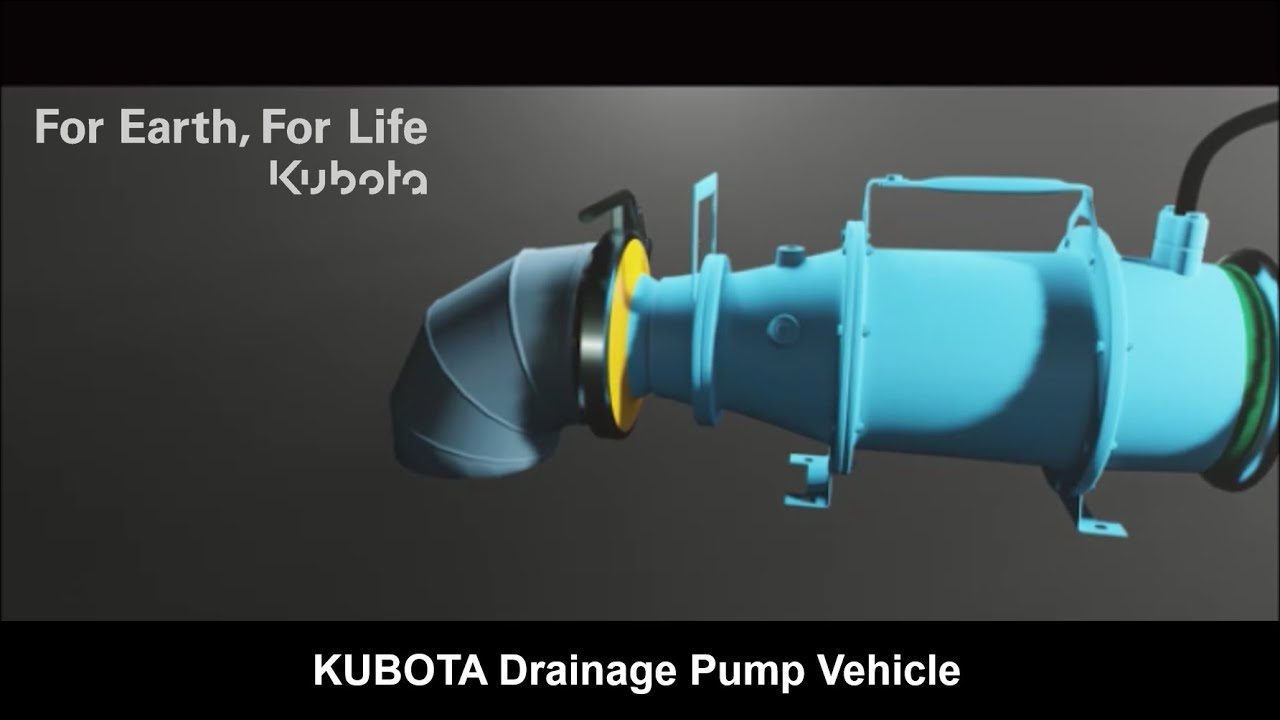 KUBOTA Drainage Pump Vehicle with Ultra-lightweight submersible pump(USCS)