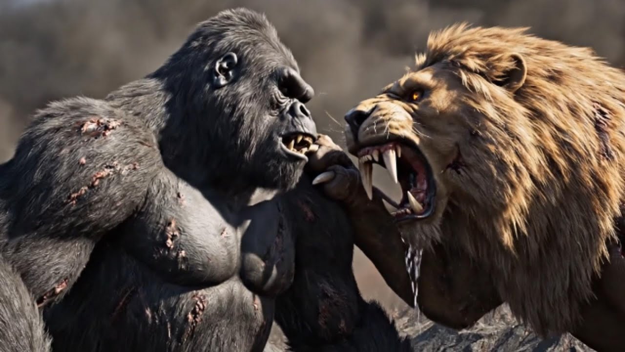 King Kong vs Giant Saber-Toothed Lion: Is There a Clear Victor in This Epic Battle?
