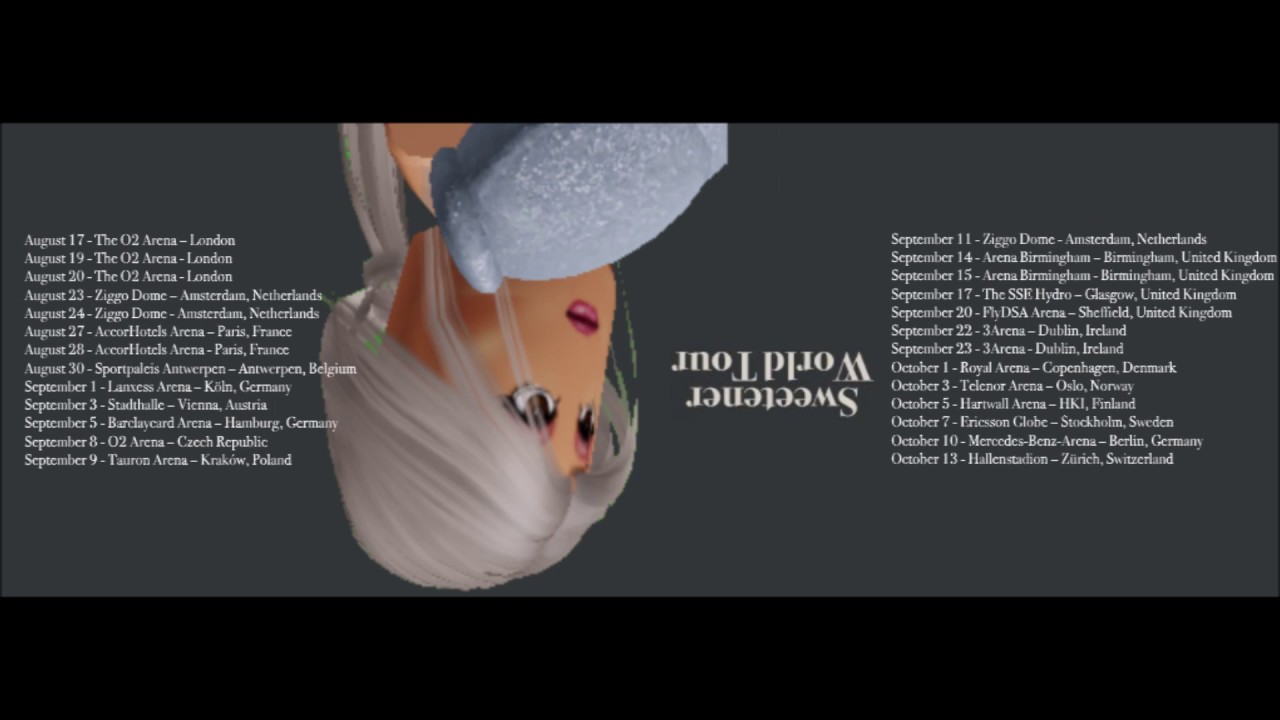 Ariana Grande Sweetener World Tour 2019 Trailer Roblox Youtube - sweetener tour roblox