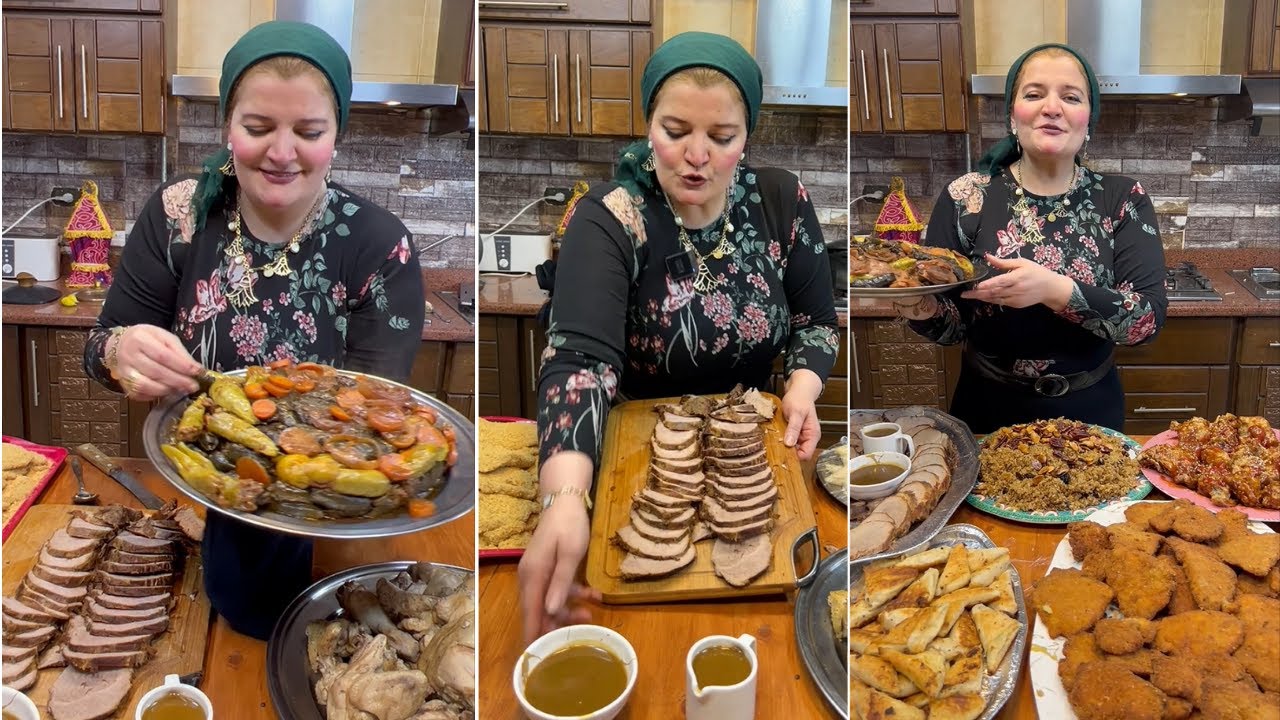 ليه يختمولى رمضان بعزومة😥 بس برضو السفرة تشرف أى حد👏