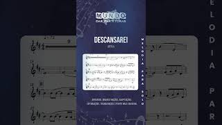 Partitura Melódica Descansarei Jotta A