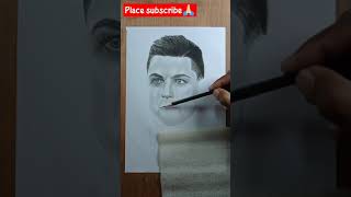 Cristiano Ronaldo Pancil Sketch / by Rohit Art / shorts cristianoronaldo