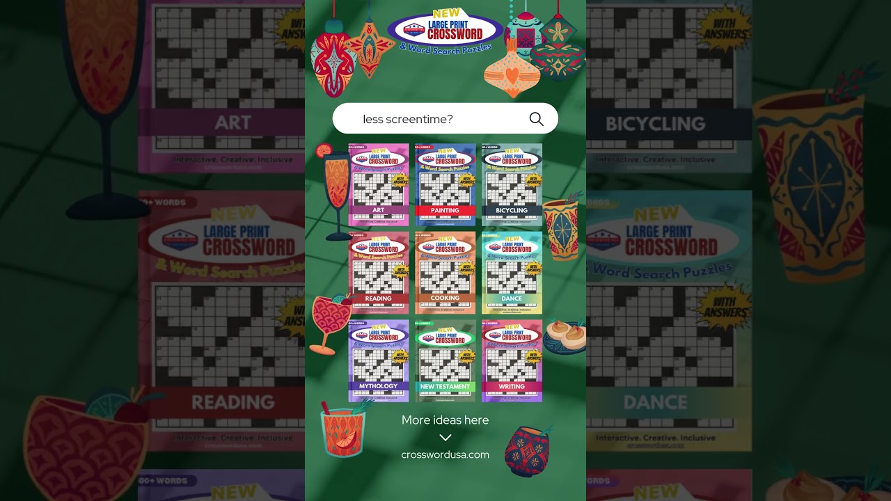 Unplug This Holiday Season with Crossword USA 🎄🖋️  