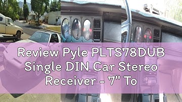 Review Pyle PLTS78DUB Single DIN Car Stereo Receiver - 7" Touchscreen Display, CD/DVD Player, Blueto