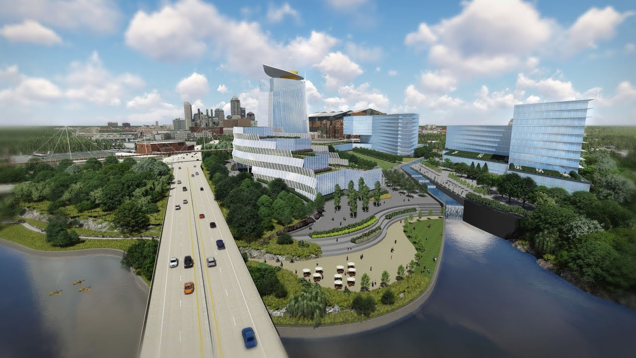 Indianapolis Amazon HQ2 River Proposal YouTube