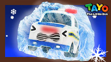 Tayo Süper Cesur Arabalar l İtfaiye Aracı Kurtarma Ekibi l Donmuş Polis Arabası