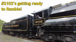 Pre-Rambles break-in run for Reading & Northern #2102 | May 8, 2024