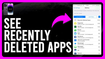 How to See Recently Deleted Apps on iPhone (How to Find Recently Deleted Apps on iPhone)