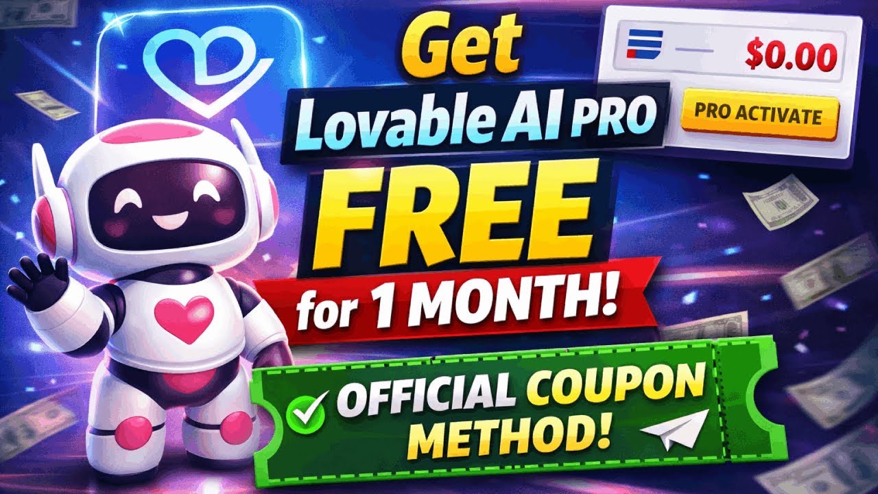 Get Lovable AI Pro FREE for 1 Month | Official Coupon Method