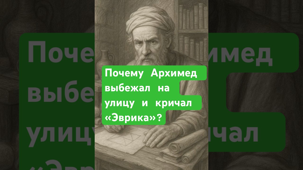 Почему Архимед выбежал на улицу и кричал «Эврика»?