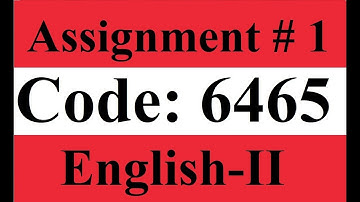 AIOU Solved Assignment No 1 Code 6465 Spring 2021 | Baloch Academy