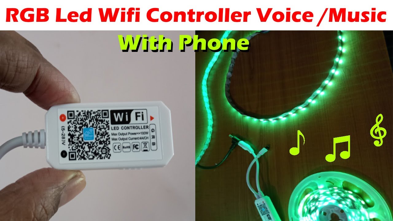 RGB Led Wifi Controller With Smartphone - YouTube