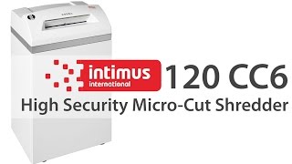Intimus 120 CC6 Micro Cut Level 6 (P-7) High Security Government Shredder