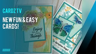 FOUR FUN & EASY CARDS USING CRAFTY GOODIES FROM DOLLAR TREE