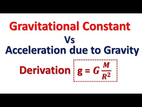 Relation between G and g (Gravitation) - YouTube