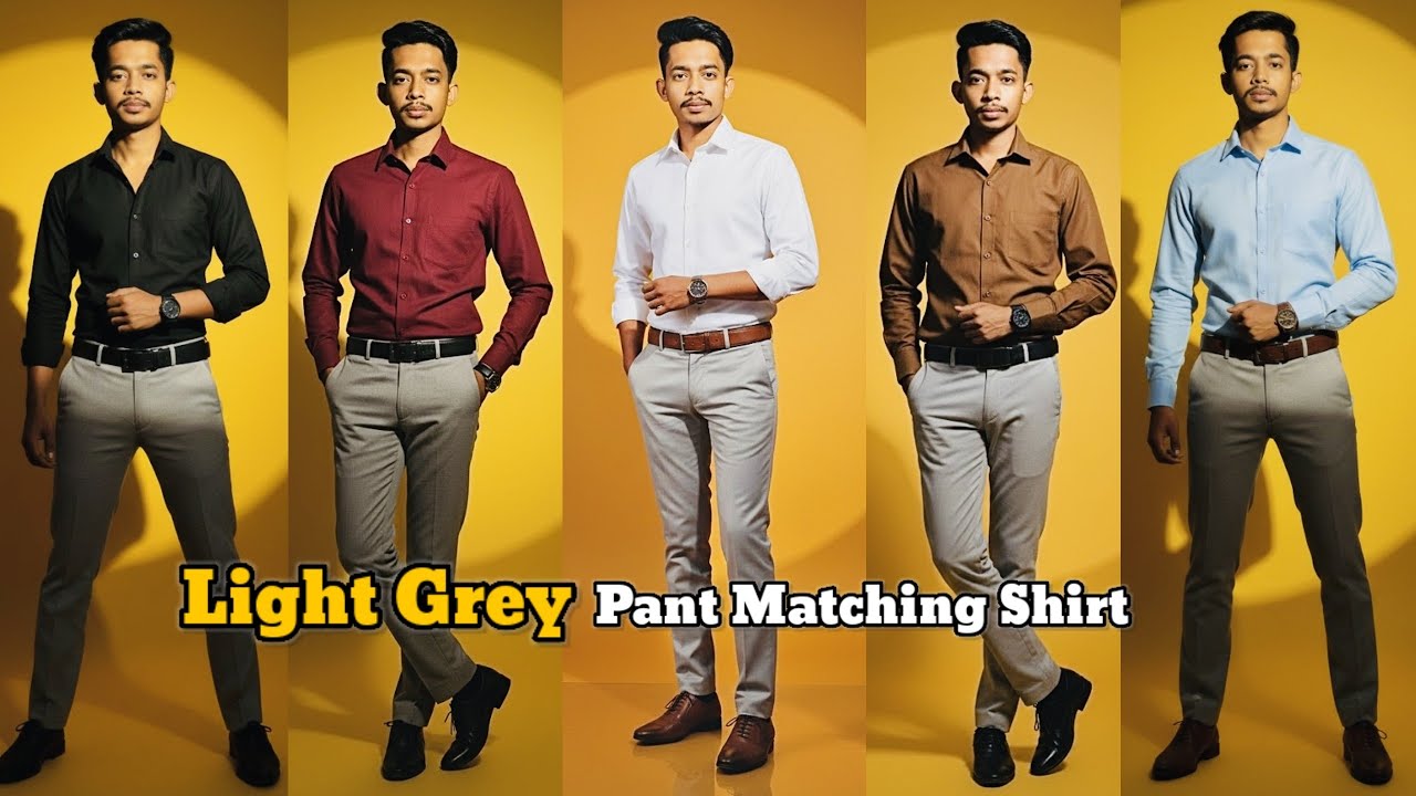 Light Grey Pant Matching Shirt | Light Grey Pant Combination Shirt | Light Grey Pant