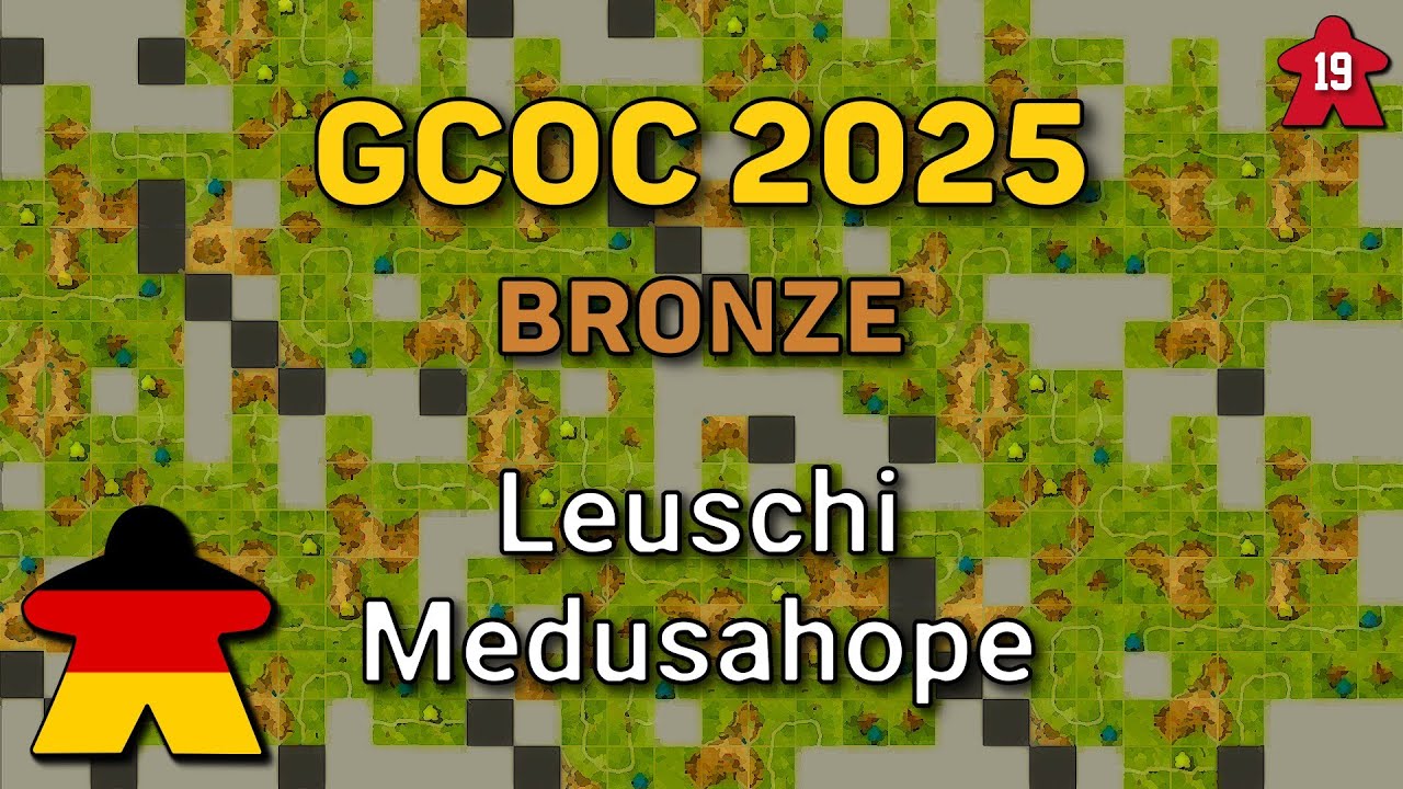 German Carcassonne Online Championship 2025 – Bronze medal: Leuschi – Medusahope