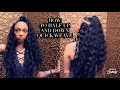 Quick and easy half up half down quick weave
