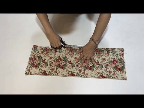 [Diy]패턴없이 옷 만들기/이쁜 치마 만들기!/How to make a pretty skirt without a pattern!