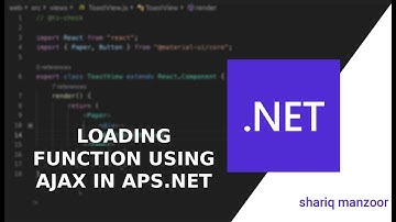 LOADING FUNCTION WITH AJAX  IN ENTITY FRAME WORK | ASP.NET | SHARIQ MANZOOR