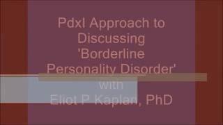 34 Paradoxical Approach Borderline Personality Disorder
