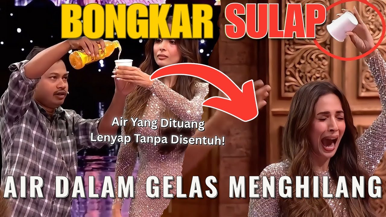 Bongkar Trik Sulap Air Dalam Gelas Menghilang Dengan Sendirinya!
