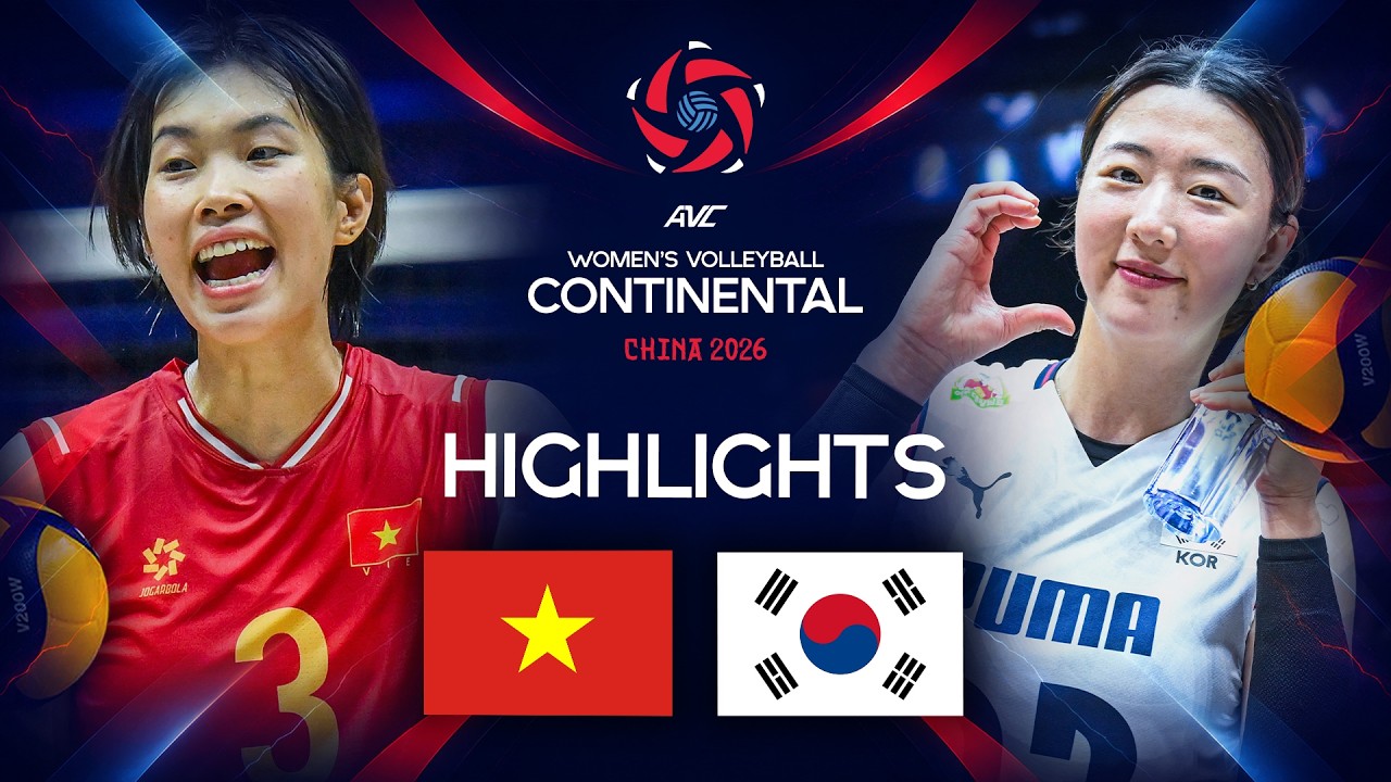 Vietnam 🇻🇳 vs. Korea 🇰🇷 | Preliminary Phase | AVC Women's Continental Championship | Highlights