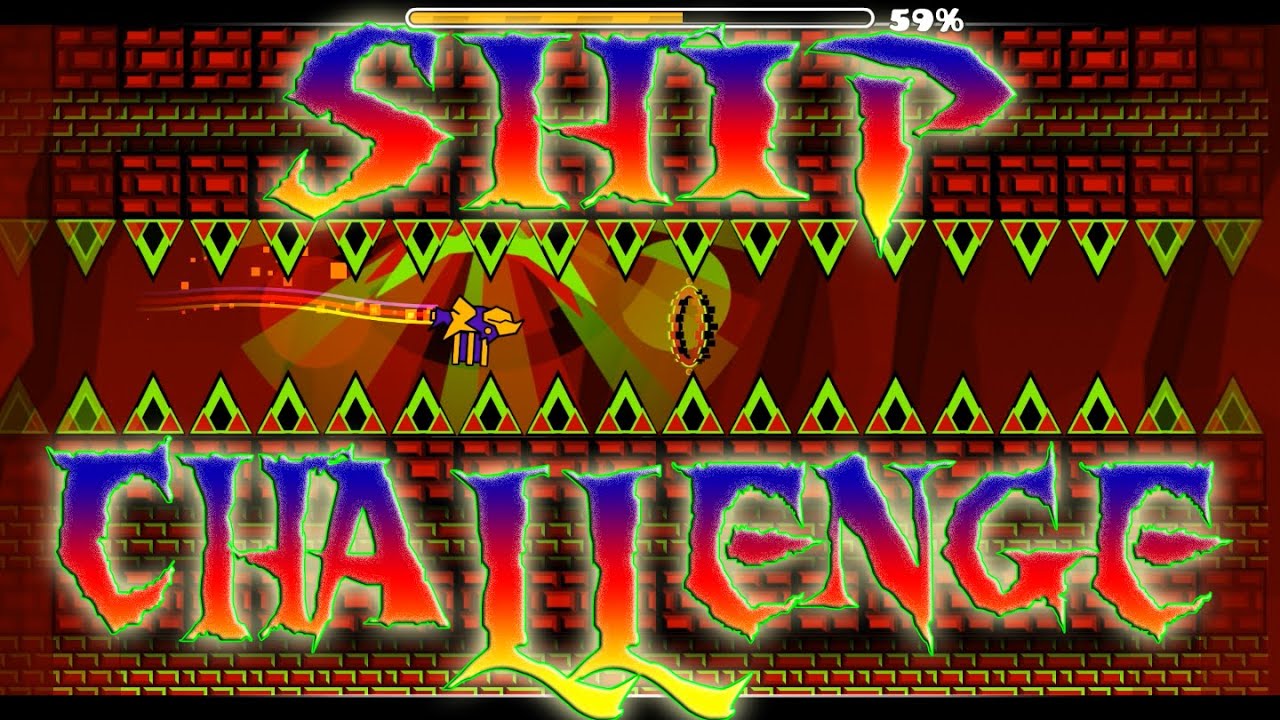 INSANE SHIP CHALLENGE! Geometry Dash - Ship Challenge 2 - By Thisispower (Me) [1080p 60fps] (60Hz)