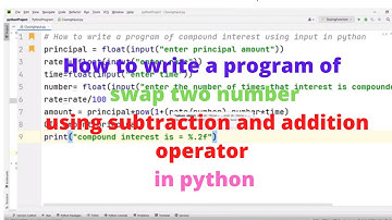 How to write  a program of swap two number  using subtraction and addition operator in python