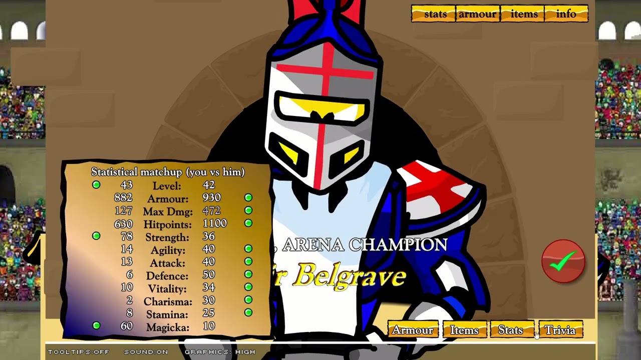 Lets play Swords and Sandals 2 pt20 - We're getting taller and taller.