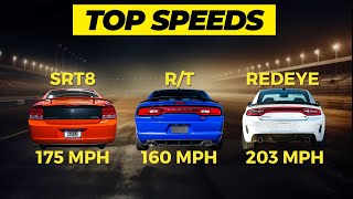 How Fast is the Dodge Charger? -- Top Speed Video - Every Engine Shown (2006-2023 V6 & V8s)