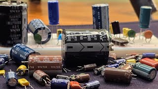 Basic electronics: Capacitors in series and parallel.