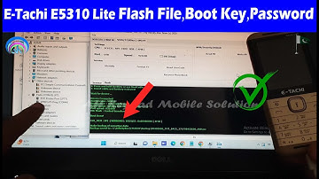E-Tachi E5310 Lite (SPD6531E) Flash File, Boot Key and Password Unlock