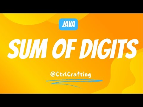 Java Tutorial: Finding the Sum of Digits 📊💻