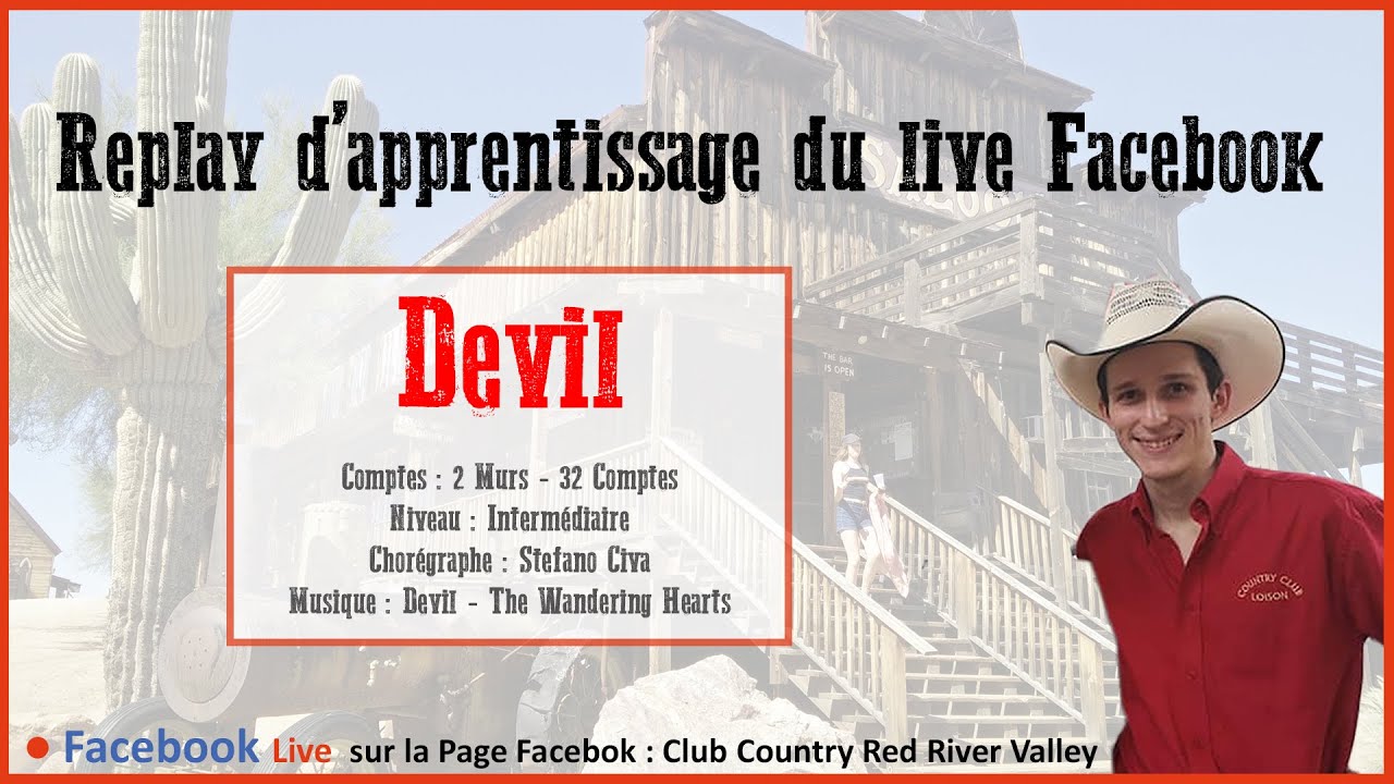 Devil Line Dance - Replay Cours Live Facebook