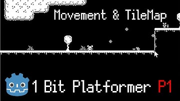 Basic Character Movement & TileMapLayers Setup ~ 1 Bit Projectile Platformer in Godot [Part 1]