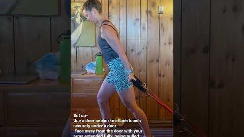 Facing Away Banded Bicep Curl