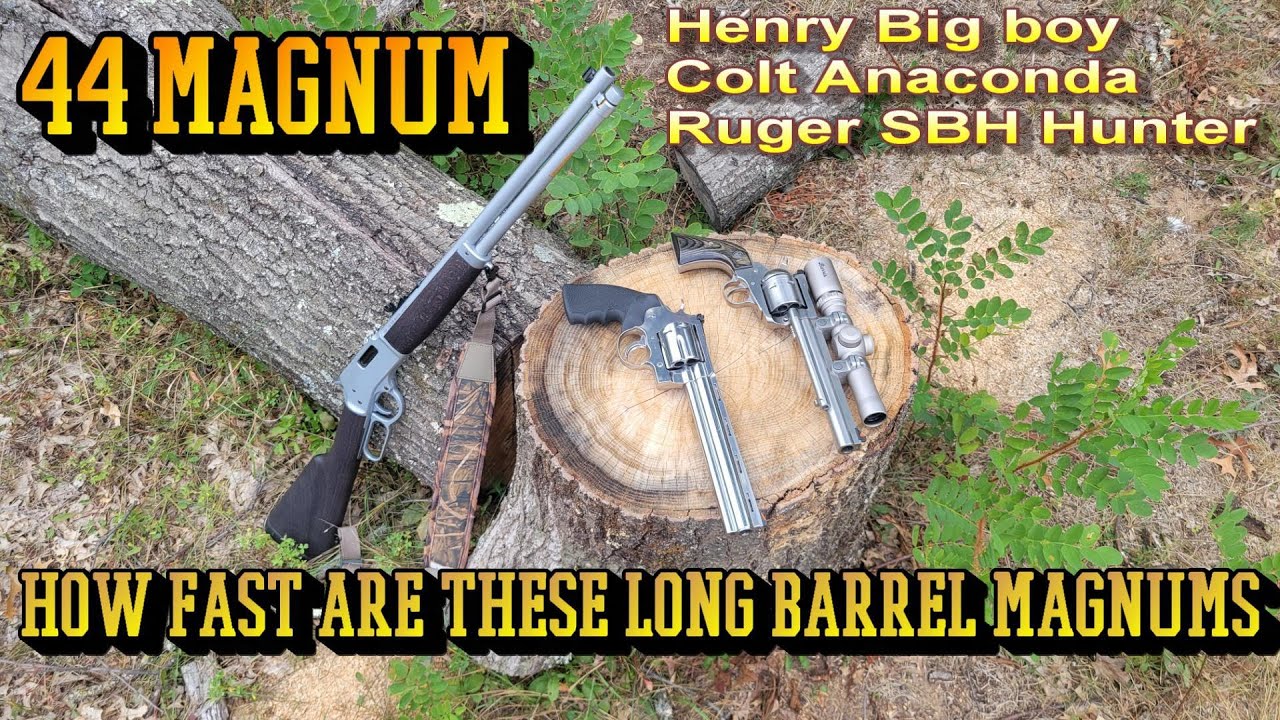 44 magnum velocity testing from long barrel firearms. - YouTube
