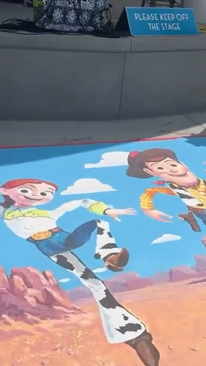 Where to find this Woody and Jessie Toy Story Mural at the Disneyland Resort