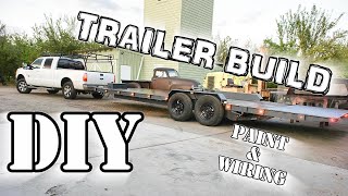 The DIY HD trailer build : Paint and Wiring | pt 3