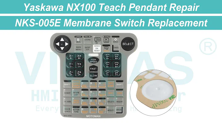 NKS-005E Yaskawa NX100 Teach Pendant Membrane Switch Replacement Repair