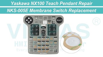 NKS-005E Yaskawa NX100 Teach Pendant Membrane Switch Replacement Repair
