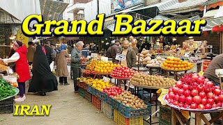 Walking through the Colorful Rasht Grand Bazaar - Iran